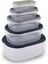 5'li Gri Saklama Kabı Seti, Pratik ve Şık Mutfak Düzeni Için 2