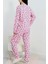 Çilek Desenli Pembe Pijama Takımı 4
