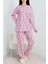 Çilek Desenli Pembe Pijama Takımı 5