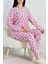 Çilek Desenli Pembe Pijama Takımı 6