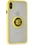 iPhone x Kılıf Montreal Yüzüklü Silikon Kapak - Sarı 2