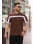 Erkek Şerit Detaylı Kısa Kollu T-Shirt 1