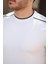 Erkek Omuzlar Çizgi Detaylı Kısa Kollu T-Shirt 3
