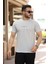 Erkek Dikey Çizgili Ottoman Kumaş Kısa Kollu T-Shirt 1