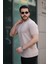 Erkek Kısa Kollu Çizgi Kabartma Detaylı T-Shirt 2