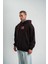 Polızeı Premium Kalite Unisex Kapşonlu Dijital Patchli Sweatshirt - Kahve 3