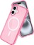 Apple iPhone 16 Star Magsafe Kapak - Pembe 1