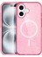 Apple iPhone 16 Star Magsafe Kapak - Pembe 2