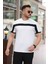Erkek Şerit Detaylı Kısa Kollu T-Shirt 1