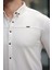 Erkek Çıtçıt Düğmeli Dikiş Detaylı Uzun Kollu Gömlek 3