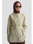 Nervürlü Oversize Tunik 25KD9013 Bej 3