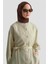 Nervürlü Oversize Tunik 25KD9013 Bej 4