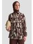 Soyut Desenli Tunik 25KD1014 Vizon 3