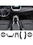 Toyota Corolla Uyumlu Klima Gösterge Vites Etrafı ve Kolçak Altı Piano Black Tpu Koruyucu 1