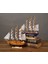Ahşap Gemi Maketi El Yapımı Dekoratif Yelkenli Model Nautical Retro Tasarım Masaüstü Biblo Hediyelik 2