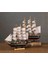 Ahşap Gemi Maketi El Yapımı Dekoratif Yelkenli Model Nautical Retro Tasarım Masaüstü Biblo Hediyelik 4