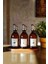 3'lü Ahşap Standlı Amber Şişe Seti, Zeytinyağı, Nar Ekşisi, Sirke, Yağdanlık, 300ML 4
