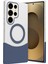 Samsung Galaxy S23 Ultra Velar Magsafe Kapak - Lacivert 1