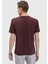Kiremit Jakarlı Bisiklet Yaka %100 Pamuk T-Shirt 5