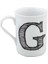 Beyaz G Harfi Tasarımlı Şık Kupa, Güzel ve Kullanışlı Ev Dekoru Ürünü 1