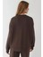 Kadın Modal Touch Basic Sweatshirt Brown 3