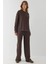 Kadın Modal Touch Basic Sweatshirt Brown 5