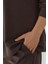 Kadın Modal Touch Basic Sweatshirt Brown 6