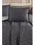 Microfiber Tek Kişilik Yatak Örtüsü Seti Antrasit 2