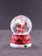 Noel Baba Hediye Torbası Temalı Mini Boy Işıklı Yılbaşı Kar Küresi 6.5 cm B 1