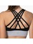 Siyah Gri Yüksek Destekli Sırt Detaylı Kaplı Spor Sütyeni 6