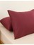 Yastık Kılıfı Kapaklı (2 Adet) 50 x 70 cm Bordo 1