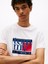 Tommy Hılfıger Erkek Marka Logolu Organik Pamuklu Bisiklet Yakalı Günlük Kullanıma Uygun Bbeyazz T-Shirt DM0DM21977 Ybh 2