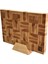 Kahverengi End Grain Kesme Tahtası ve Standı, Şık ve Dayanıklı Mutfak Gereci 4