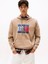 Tommy Hılfıger Erkek Marka Logolu Kapüşonlu Şık Görünüşlü Bej Sweatshirt DM0DM22092 Afe 1