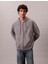 Calvın Kleın Erkek Marka Logolu Full Fermuarlı Kapüşonlu Günlük Kullanıma Uygun Gri1 Sweatshirt LV04RD232G P7E 1