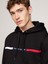 Tommy Hılfıger Erkek Marka Logolu Kapüşonlu Şık Görünüşlü Siyah Sweatshirt MW0MW37361 Bds 2