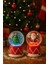 2 Adet LED Işıklı Mini Kar Küresi 6,5 cm – Noel Baba & Yılbaşı Çam Ağacı Dekoratif Işıklı Biblo 3