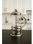 Natural Borosilikat Cam French Press Kış Çayı Filtre Kahve Demleme Demliği Ideal Boy Metalik 1