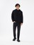 Regular Fit Siyah Erkek Sweatshirt LF2041316 2