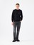 Regular Fit Siyah Erkek Sweatshirt LF2041081 2