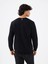 Regular Fit Siyah Erkek Sweatshirt LF2041134 1