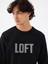 Regular Fit Siyah Erkek Sweatshirt LF2041134 2