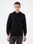 Regular Fit Siyah Erkek Sweatshirt LF2041153 1