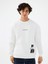 Oversize Fit Beyaz Erkek Sweatshirt LF2041434 1