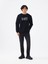 Regular Fit Siyah Erkek Sweatshirt LF2041391 2