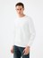 Regular Fit Beyaz Erkek Sweatshirt LF2041076 1