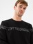 Regular Fit Siyah Erkek Sweatshirt LF2041075 4