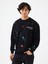Relax Fit Siyah Erkek Sweatshirt LF2041447 1