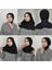 Çıtçıtlı Pratik Hazır Hijab Eşarp Siyah 2