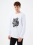 Regular Fit Beyaz Erkek Sweatshirt LF2041394 1